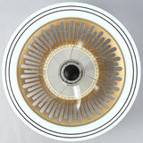 Simple Round Clear Blade Ceiling Fan with LED Light Image - 16