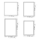 Simple Round Cotton Blend White Oval Pattern Area Rug Image - 13