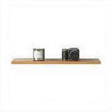 Simple Scandinavian Floating Shelf Wooden Bookshelf Image - 10