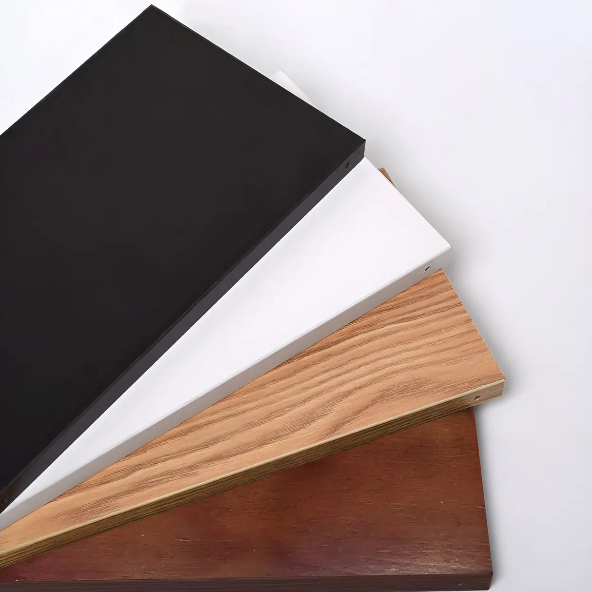 Simple Scandinavian Floating Shelf Wooden Bookshelf Image - 11