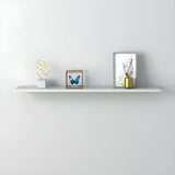 Simple Scandinavian Floating Shelf Wooden Bookshelf Image - 13