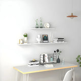 Simple Scandinavian Floating Shelf Wooden Bookshelf Image - 14