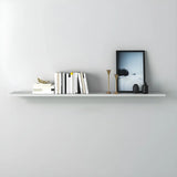 Simple Scandinavian Floating Shelf Wooden Bookshelf Image - 15