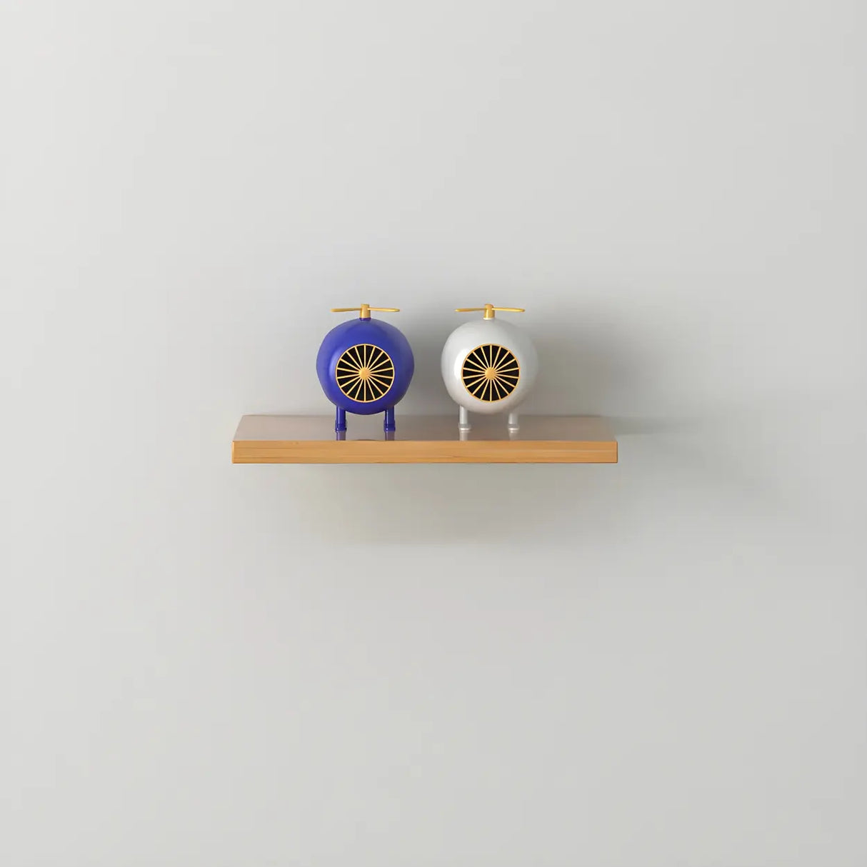 Simple Scandinavian Floating Shelf Wooden Bookshelf Image - 22
