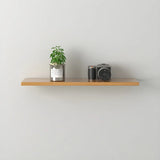 Simple Scandinavian Floating Shelf Wooden Bookshelf Image - 23