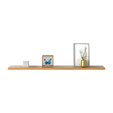 Simple Scandinavian Floating Shelf Wooden Bookshelf Image - 24