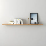 Simple Scandinavian Floating Shelf Wooden Bookshelf Image - 27