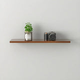 Simple Scandinavian Floating Shelf Wooden Bookshelf Image - 29