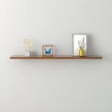 Simple Scandinavian Floating Shelf Wooden Bookshelf Image - 30