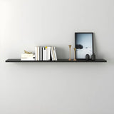 Simple Scandinavian Floating Shelf Wooden Bookshelf Image - 7