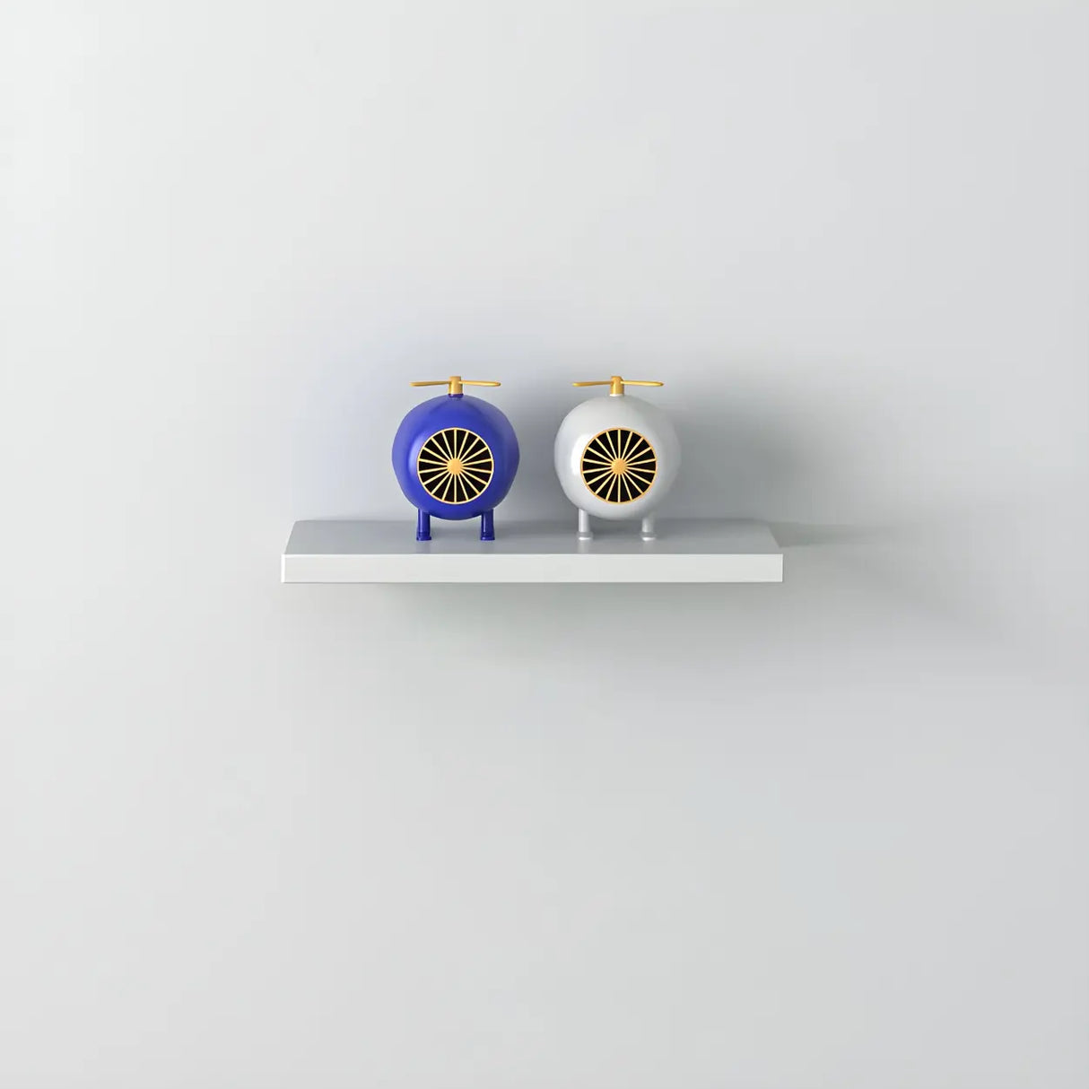 Simple Scandinavian Floating Shelf Wooden Bookshelf Image - 9