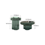 Simple Scratch Resistant Glass Round Coffee Table Image - 20