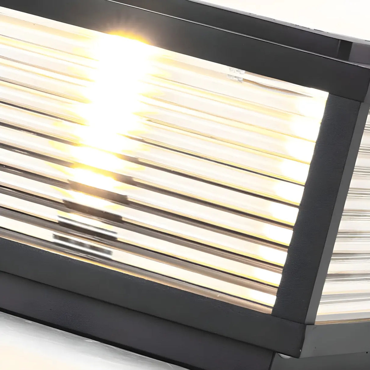 Simple Solar Square Metal Outdoor LED Pillar Light Image - 11