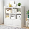 Simple Solid Wood Modern Rectangular Wide Bookcase Image - 14