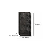 Simple Square Metal Frame Black Display Plant Table #size
