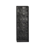 Simple Square Metal Frame Black Display Plant Table Image - 3