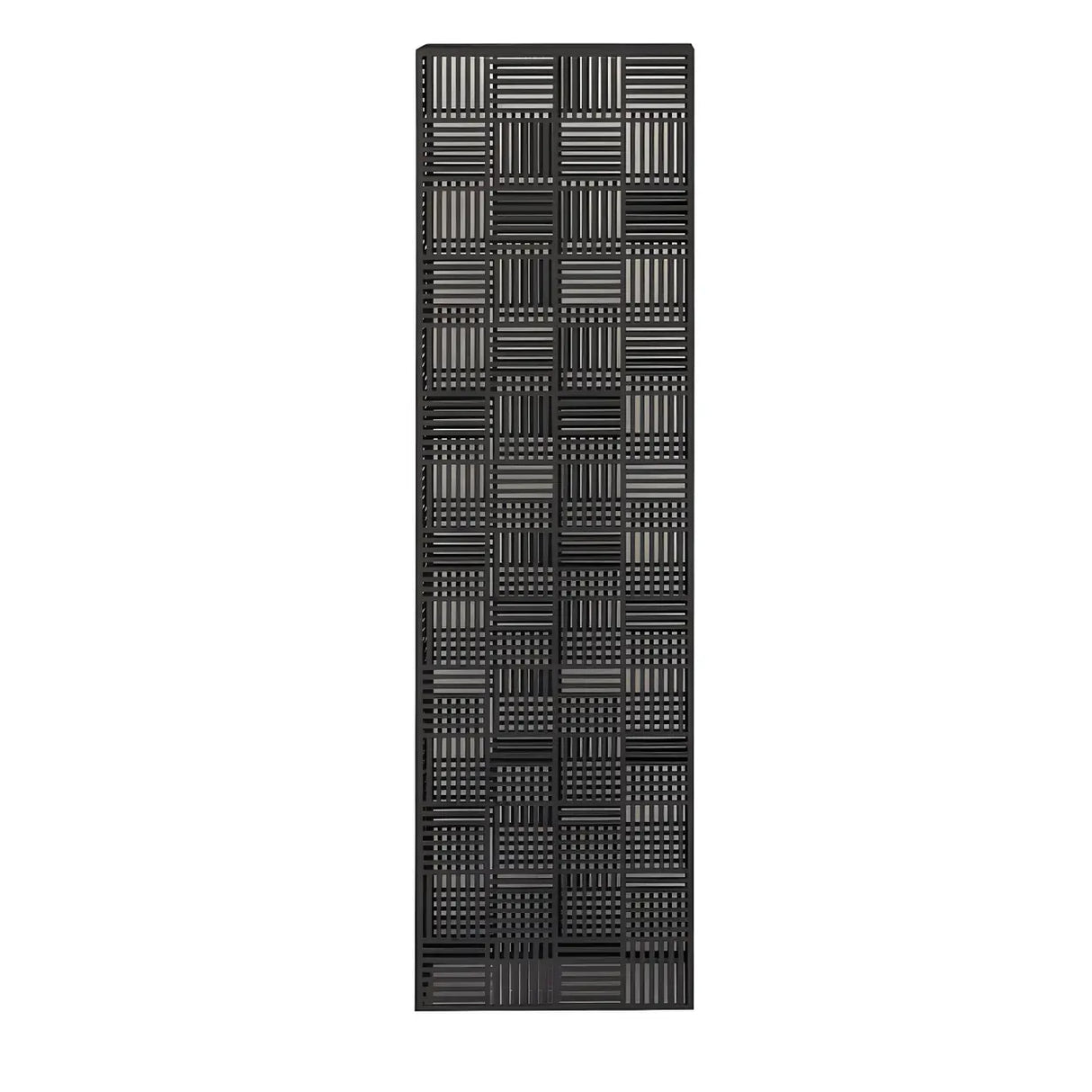 Simple Square Metal Frame Black Display Plant Table Image - 5