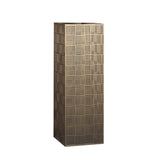 Simple Square Metal Frame Black Display Plant Table Image - 7