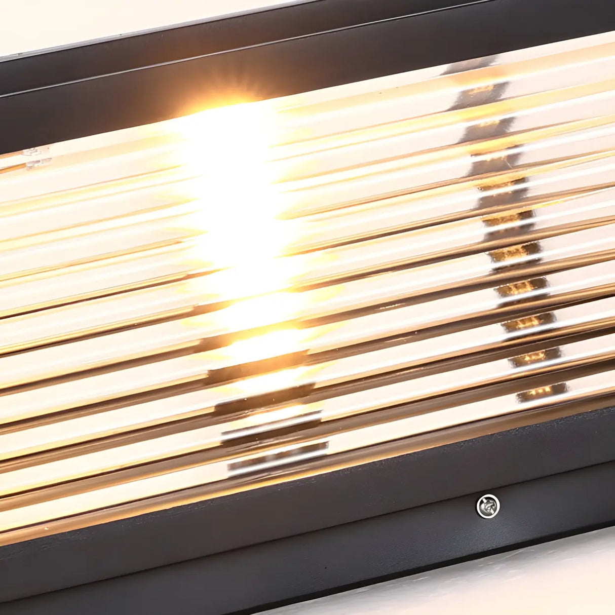 Simple Square Metal Outdoor Pool Column Caps Light Image - 9
