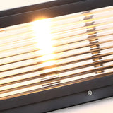 Simple Square Metal Outdoor Pool Column Caps Light Image - 9