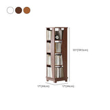 Simple Square Wooden Open Back Tall Storage Bookcase Image - 22