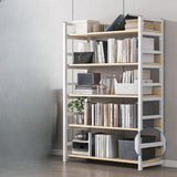 Simple Style Open Back Steel Frame Display Bookcase Image - 13