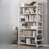 Simple Style Open Back Steel Frame Display Bookcase Image - 15