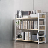 Simple Style Open Back Steel Frame Display Bookcase Image - 17