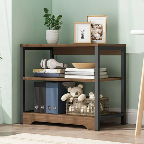 Simple Style Open Back Steel Frame Display Bookcase Image - 2