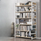 Simple Style Open Back Steel Frame Display Bookcase Image - 23