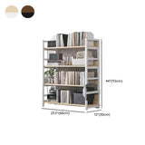 Simple Style Open Back Steel Frame Display Bookcase Image - 26
