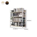 Simple Style Open Back Steel Frame Display Bookcase Image - 30