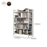 Simple Style Open Back Steel Frame Display Bookcase Image - 31