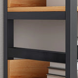 Simple Style Open Back Steel Frame Display Bookcase Image - 8