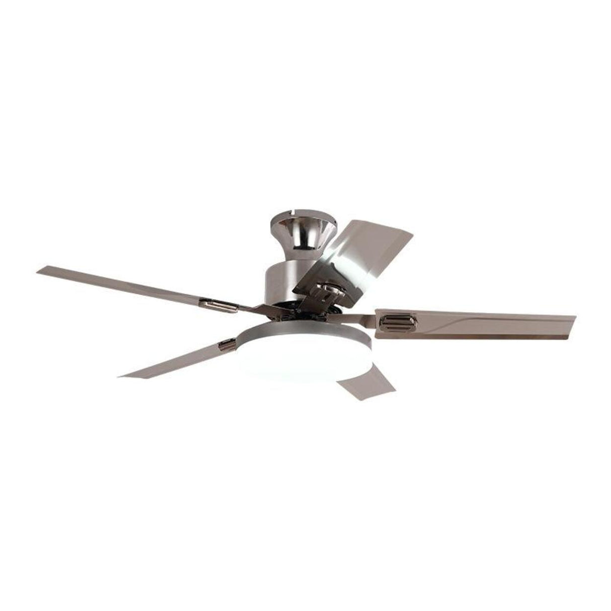 Simple Stylish Steel 5-Blade Ceiling Fan with Light Image - 5