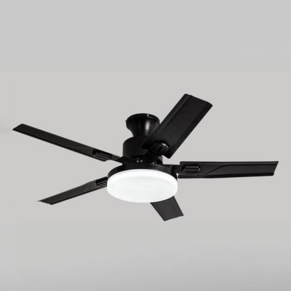 Simple Stylish Steel 5-Blade Ceiling Fan with Light Image - 7