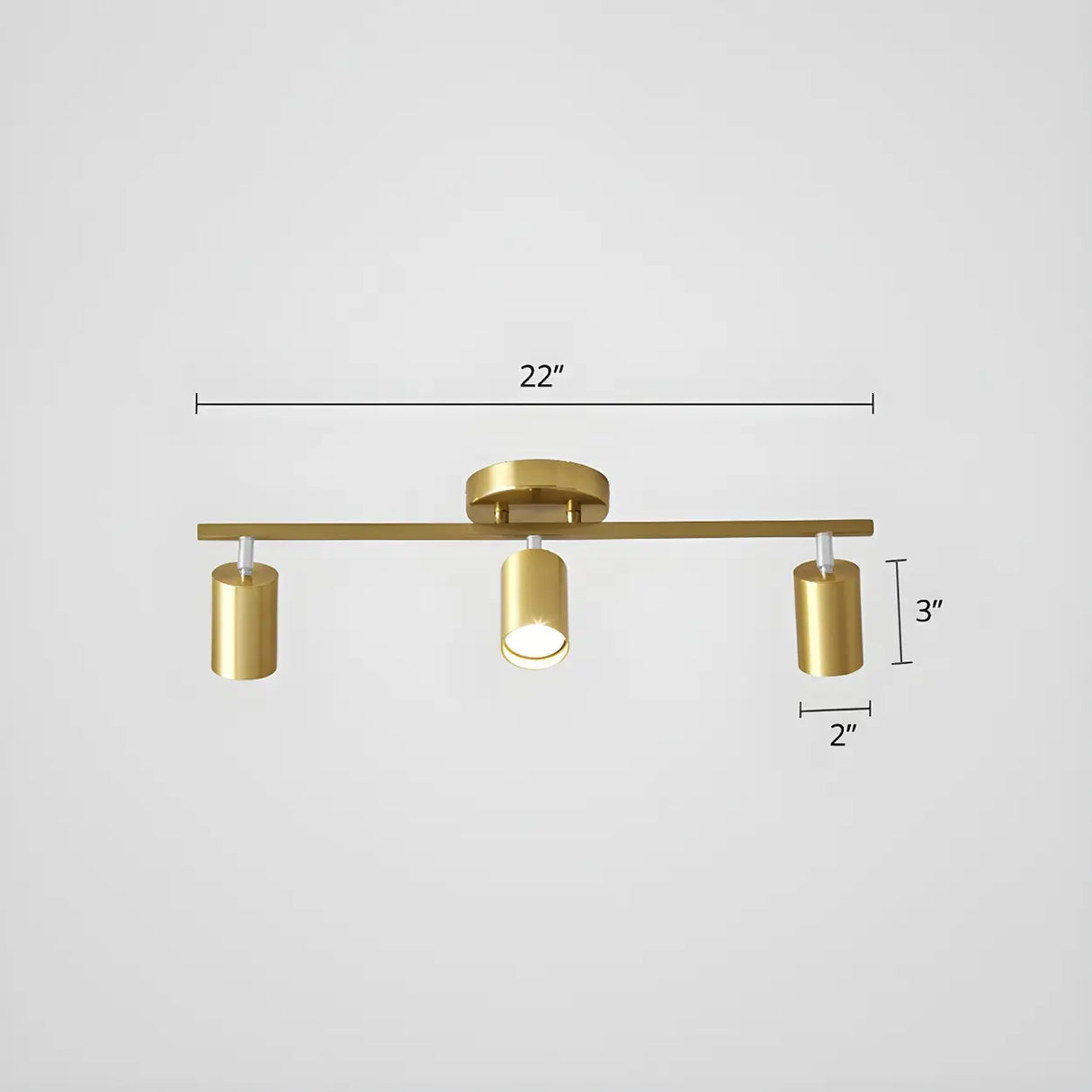 Simple Tubular Metal Ceiling Fixed Track Light White Image - 5