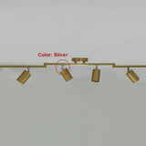 Simple Tubular Metal Ceiling Fixed Track Light White Image - 4