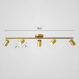 Simple Tubular Metal Ceiling Fixed Track Light White Image - 6