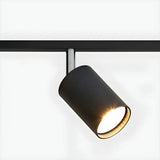 Simple Tubular Metal Ceiling Fixed Track Light White Image - 3