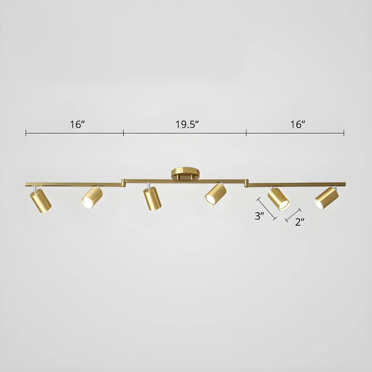 Simple Tubular Metal Ceiling Fixed Track Light White Image - 8
