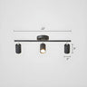 Simple Tubular Metal Ceiling Fixed Track Light White Image - 9