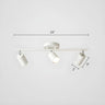 Simple Tubular Metal Ceiling Fixed Track Light White Image - 13
