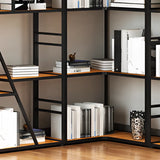 Simple Vertical Alloy Frame Etagere Display Bookshelf Image - 6