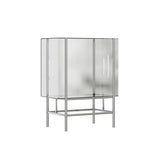 Simple Vertical Alloy Modern Rectangular Black Bookcase Image - 10