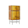 Simple Vertical Alloy Modern Rectangular Black Bookcase Image - 13