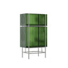 Simple Vertical Alloy Modern Rectangular Black Bookcase Image - 14