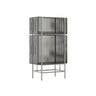 Simple Vertical Alloy Modern Rectangular Black Bookcase Image - 16