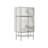 Simple Vertical Alloy Modern Rectangular Black Bookcase Image - 19