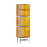 Simple Vertical Alloy Modern Rectangular Black Bookcase Image - 26